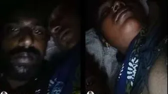 Village Married Couple Flashing Her Boobs Together On Live Show