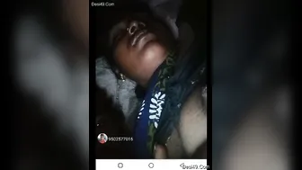 Village Married Couple Flashing Her Boobs Together On Live Show