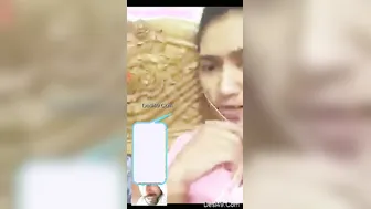 My GF Flashing Her Tits During Our Video Call Session