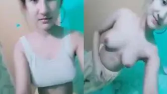 Innocent GF Revealing Her Beautiful Natural Boobs On Cam