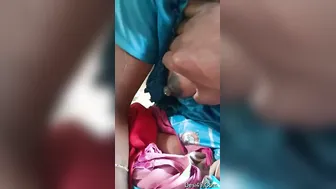 Husband Squeezing And Playing With His Wifes Milky Soft Boobs
