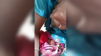 Husband Squeezing And Playing With His Wifes Milky Soft Boobs