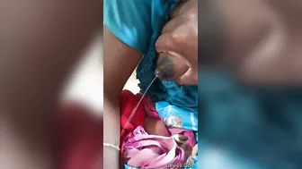 Husband Squeezing And Playing With His Wifes Milky Soft Boobs