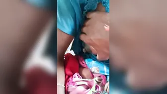 Husband Squeezing And Playing With His Wifes Milky Soft Boobs