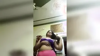 Naughty Bhabhi Stripping Naked Recording Herself For Her Lover
