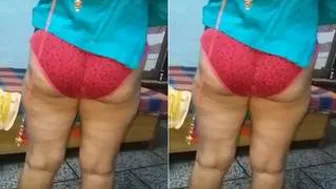 Hubby Filming His Wife's Huge Round Ass Bouncing In Bedroom