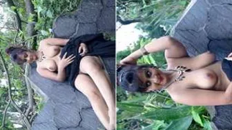 Slim Model Posing Completely Naked During Fashion Photoshoot