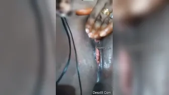 Local Married Slut Spreading And Showing Her Dripping Pussy
