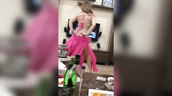Sexy Call Girl Teasing And Dancing For Her Client At Home