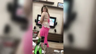 Sexy Call Girl Teasing And Dancing For Her Client At Home