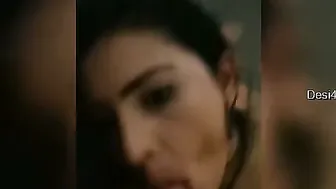 Indian GF Giving Her Man A Sloppy Blowjob On Camera
