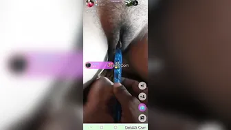 Married Bhabhi Pressing Her Boobs And Fucking Dildo At Home