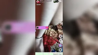 Married Bhabhi Pressing Her Boobs And Fucking Dildo At Home