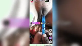 Married Bhabhi Pressing Her Boobs And Fucking Dildo At Home