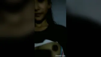 Cute Nepali Babe Showing Her Perfect Natural Boobs On Video