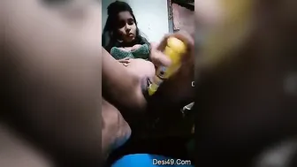 Horny GF Masturbating Hard While Thinking Of My Cock