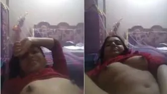 Sexy Desi GF Fingering Herself While Moaning My Name