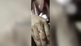 Horny GF Flashing Her Tits During Late Night Video Call