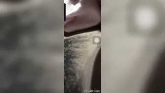 Horny GF Flashing Her Tits During Late Night Video Call