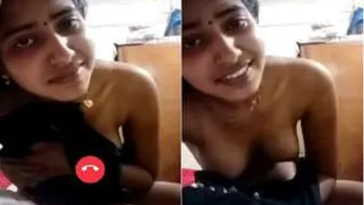 Shy College Girl Showing Off Her Perky Boobs For Boyfriend