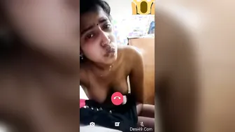 Shy College Girl Showing Off Her Perky Boobs For Boyfriend