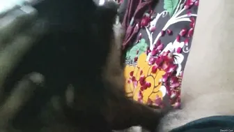 My Cute Desi GF Giving Me Sloppy Blowjob At Home