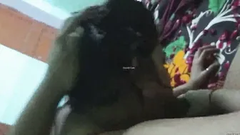 My Cute Desi GF Giving Me Sloppy Blowjob At Home