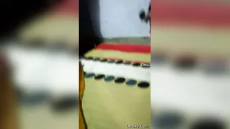 Desi Wife Putting On Her Bra Showing Off Her Heavy Round Tits