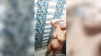 Married Bhabhi Soaking Wet And Naked During Her Shower Session