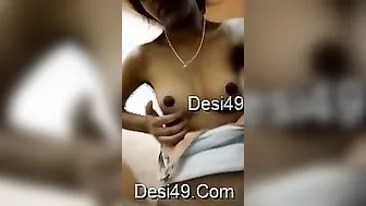 My GF Showing Off Her Perky Tits And Wet Pussy To Me