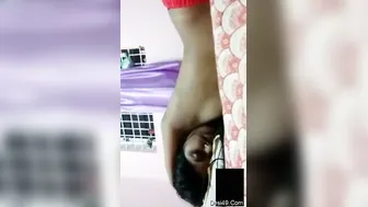 Shy GF Slowly Revealing Perky Tits On Private Video Call