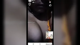 Village Wife Flashing Her Big Tits During Our Naughty Video Call