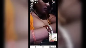 Village Wife Flashing Her Big Tits During Our Naughty Video Call