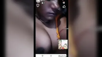 Village Wife Flashing Her Big Tits During Our Naughty Video Call
