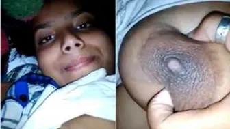 Horny Village Girl Playing With Her Huge Tits And Wet Pussy