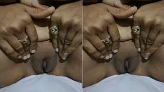 Naughty Bhabhi Spreading Her Legs Showing Her Wet Pussy Closeup