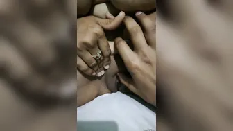 Naughty Bhabhi Spreading Her Legs Showing Her Wet Pussy Closeup