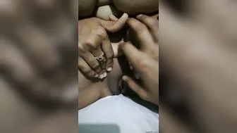 Naughty Bhabhi Spreading Her Legs Showing Her Wet Pussy Closeup