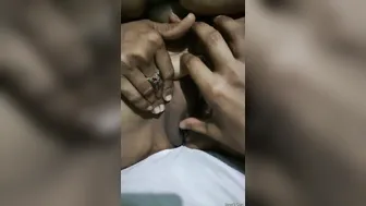 Naughty Bhabhi Spreading Her Legs Showing Her Wet Pussy Closeup