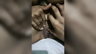 Naughty Bhabhi Spreading Her Legs Showing Her Wet Pussy Closeup