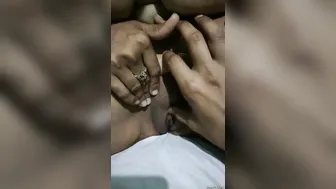 Naughty Bhabhi Spreading Her Legs Showing Her Wet Pussy Closeup