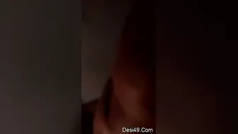 Watching My Slutty Desi GF Sucking Her Own Big Tits