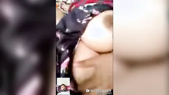 Horny Desi GF Showing Off Her Big Tits On Video Call