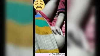 Village Bhabhi Flashing Her Big Boobs During Late Night Call