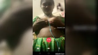 Bhabhi Stripping Naked For Her Secret Lover On Video Call Again