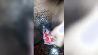 Horny GF From Hometown Using Random Object To Pleasure