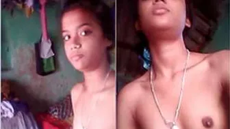 My Cute Desi Babe Showing Off Her Natural Boobs Just For Me