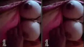 Married Bhabhi Flashing Her Big Boobs For Him On Video Call