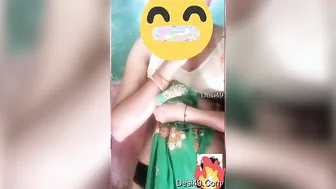 Sexy Bhabhi Exposing Her Big Tits During Late Night Video Call