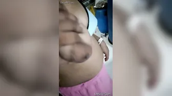 Wife Getting Her Milky Boobs Pressed And Squeezed By Hubby